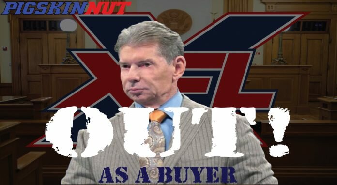 In a new court filing, McMahon has removed himself as a buyer for the XFL, citing inflammatory rhetoric and unsubstantiated accusations as the reasons.